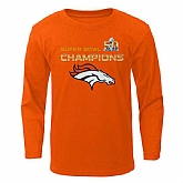Denver Broncos Preschool Super Bowl 50 Champions Stacker Long Sleeve WEM T-Shirt - Orange,baseball caps,new era cap wholesale,wholesale hats